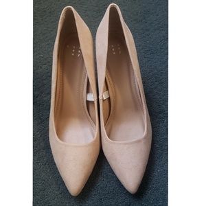 Suede Nude Heels